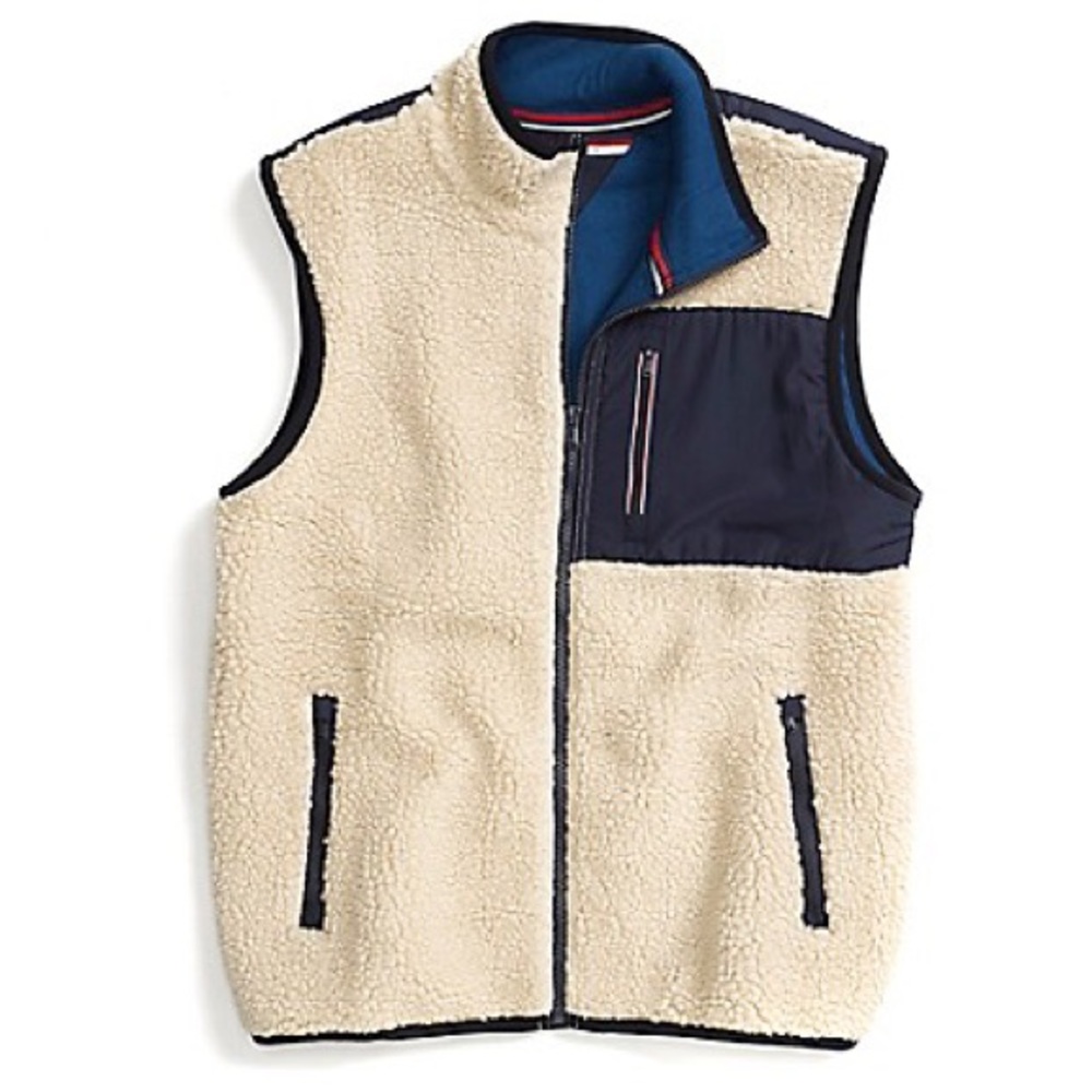 Tommy Hilfiger Full-Zip Sherpa Fleece Vest
